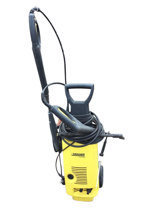 A Karcher K3.99 electric pressure washer.