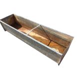 A 6ft rectangular galvanised trough. (72.5in x 20in x 15.75in)