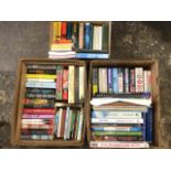 A quantity of books including contemporary novels, reference, some sheet music, classics, travel &