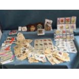 A large collection of silk cigarette cards, mainly Kensitas flags and flowers, BDV birds, Chairman