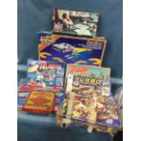 A boxed Matchbox Speed Riders set (no cars), and other large boxed games - Crossbows & Catapults,