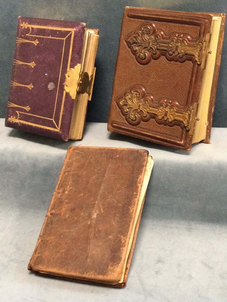 A 1767 handwritten leather bound notebook, the copperscript pages completely full with fine writing; - Image 3 of 3