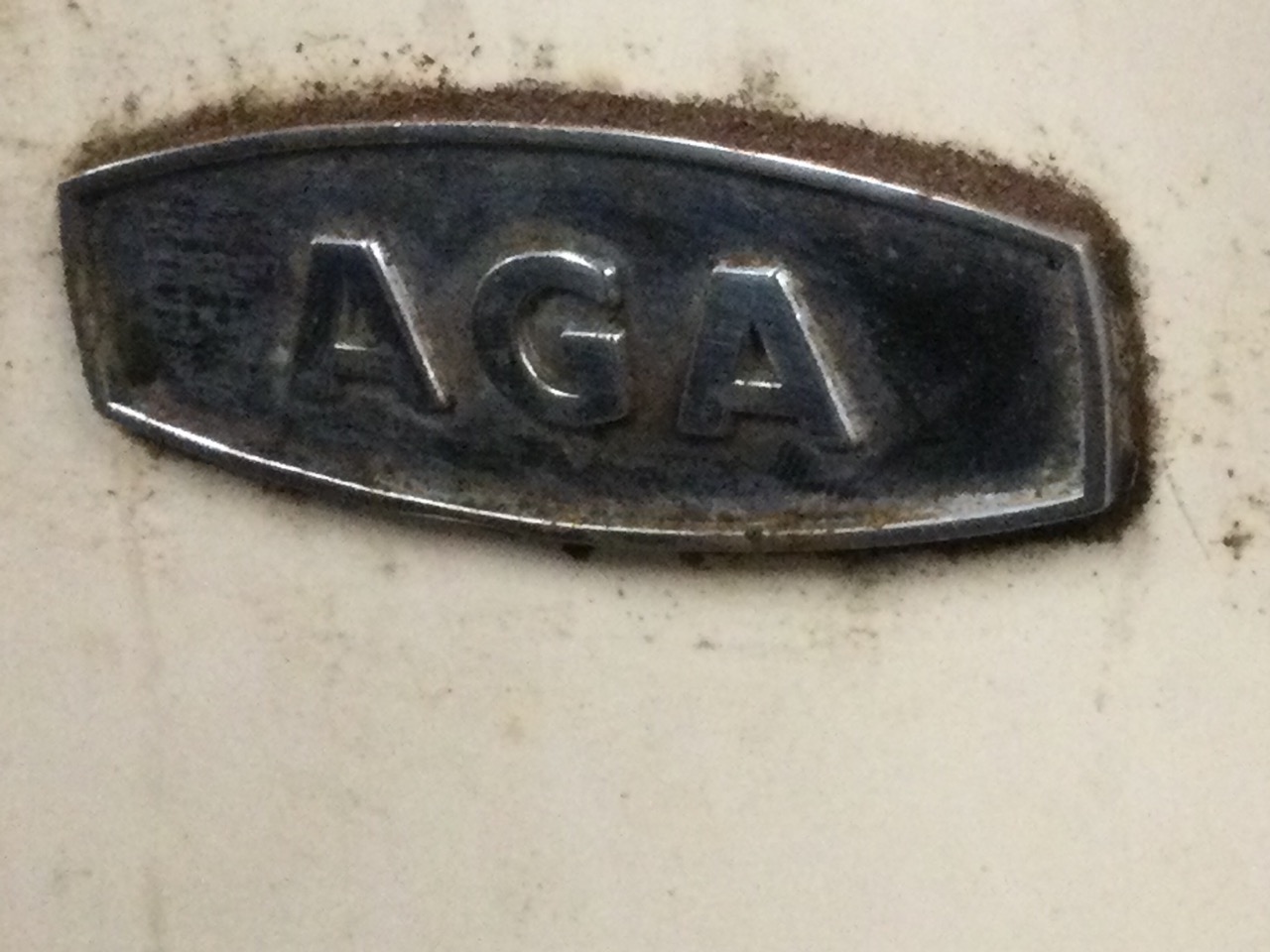 A four oven oil fired Aga, the cream enamelled stove with warming plate and two circular hinged - Image 2 of 3