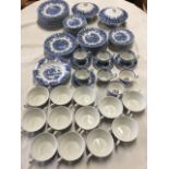 An extensive Alfred Meakin blues & white dinner/tea service decorated in the courtship pattern -