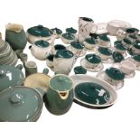 An extensive Denby dinner & tea service decorated in the Greenwheat pattern, the oven-proof
