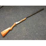 A Webley & Scott Ltd single barrel 12 bore shotgun, the choked 32in steel barrel with ejector,