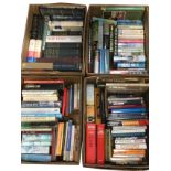 A quantity of miscellaneous books - reference, cooking, paperbacks, novels, classics, law, etc. (