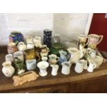 A collection of vases and jugs - Doulton seriesware, stoneware, Poole, Sylvac, Denby, Royal