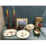 Miscellaneous items - three Royal Worcester Evesham pattern , a boxed model of a fox huntsman, a