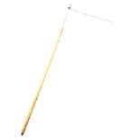 A Victorian horse measuring cane, the malacca tapering stick with brass terminal mounted with a