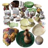 Miscellaneous ceramics including a Foley China cube four-piece teaset, Carlton Ware, a Falcon Ware