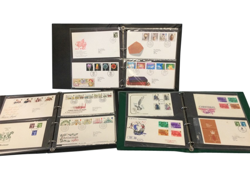 Three stamp albums of first day covers - approx 150 from the 70s & 80s. (3)