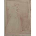 John Conde, engraving of Mrs Tickell after Richard Cosway, mounted & gilt framed. (8.5in x 11.5in)