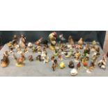 A collection of ceramic birds - Beswick, Royal Worcester, Goebel, Royal Adderley, Royal