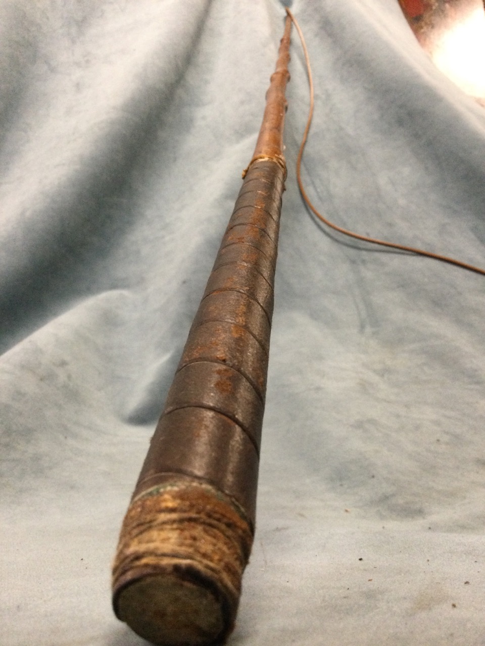 A George Schomber coachmans whip with leather thong and tapering cane shaft bound with leather - Image 3 of 3