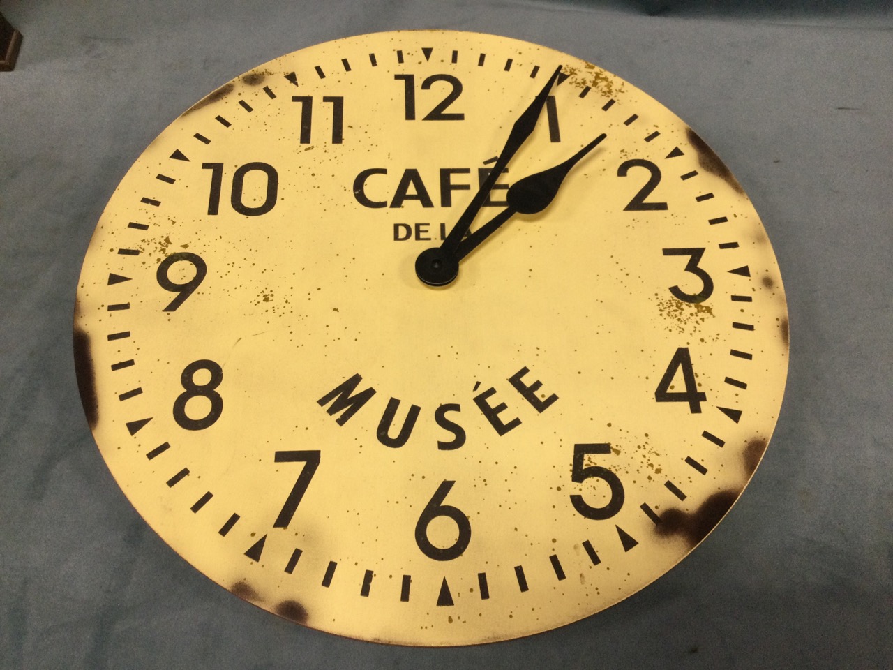 A Victorian mahogany postmans alarm clock with roman chapters under convex glass with brass bezel; - Image 3 of 3