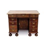 Highly unusual oyster veneered desk