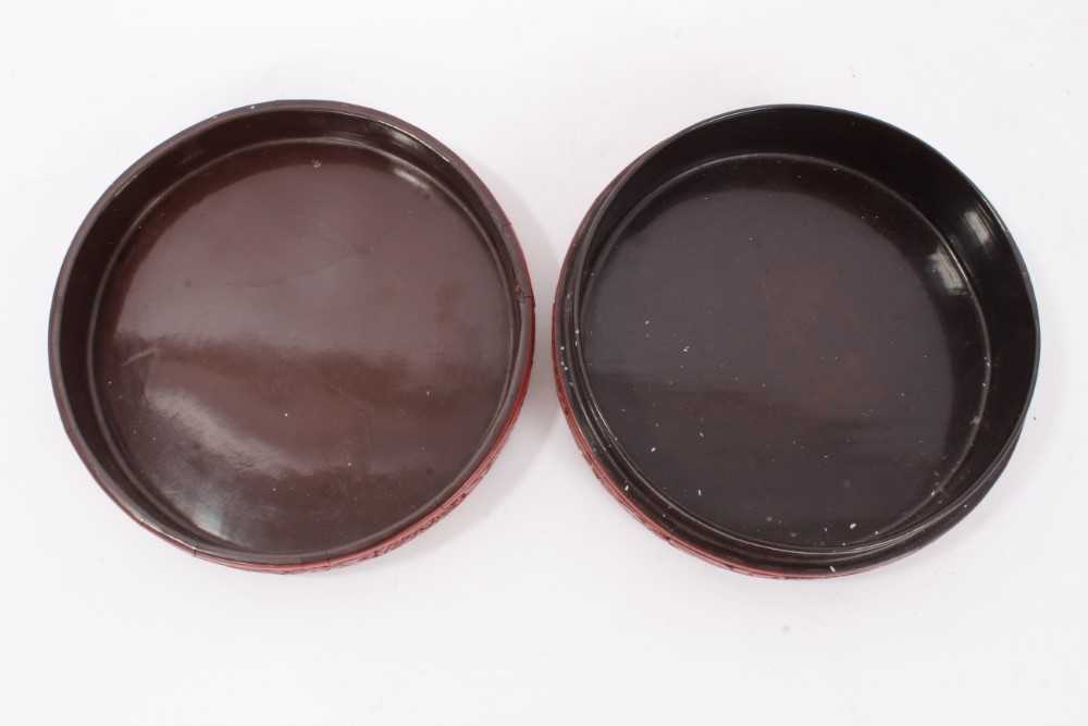 Chinese cinnabar lacquer box and cover - Bild 11 aus 38