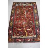 Persian tree of life design rug