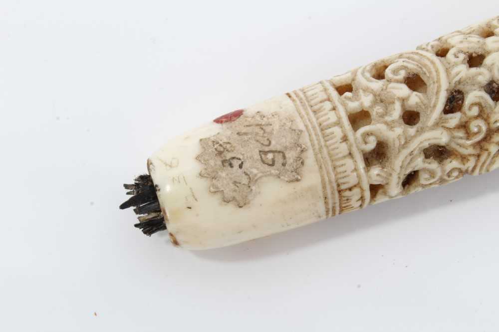 19th century Burmese ivory knife handle - Bild 9 aus 12