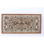 18th century metal thread embroidered panel