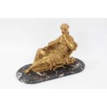 19th century gilded metal sculpture