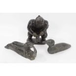 Three Inuit carvings