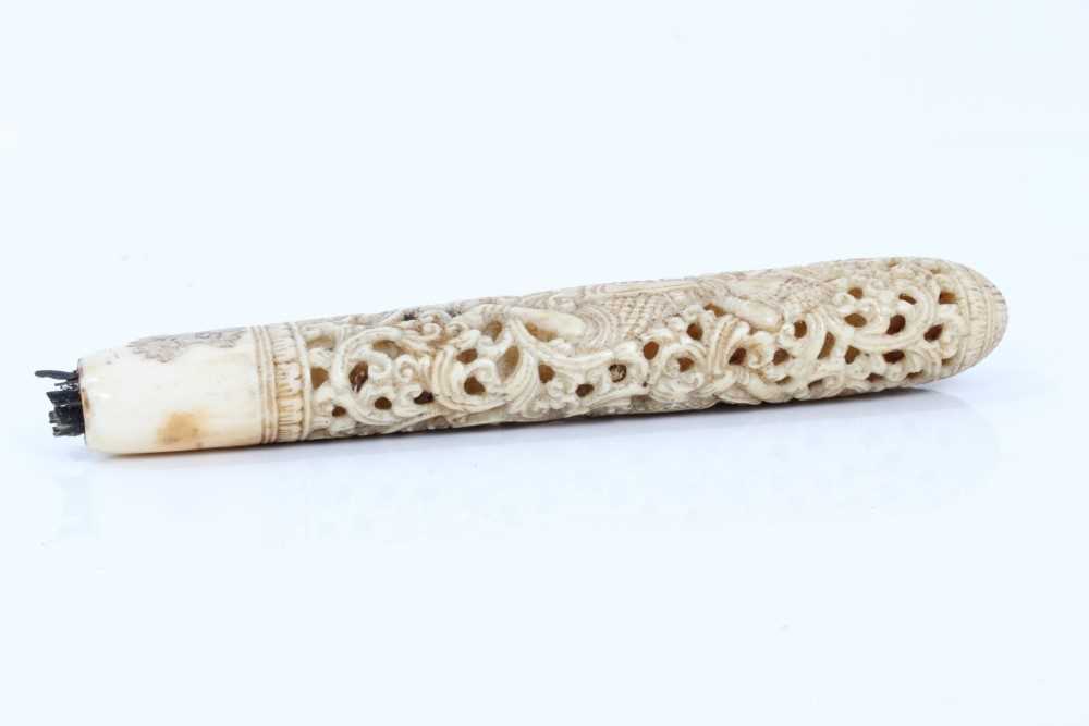 19th century Burmese ivory knife handle - Bild 10 aus 12