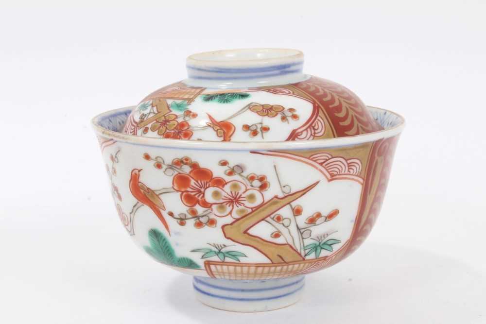 Two Japanese Imari bowls and covers - Image 11 of 15