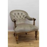 Victorian upholstered easy chair