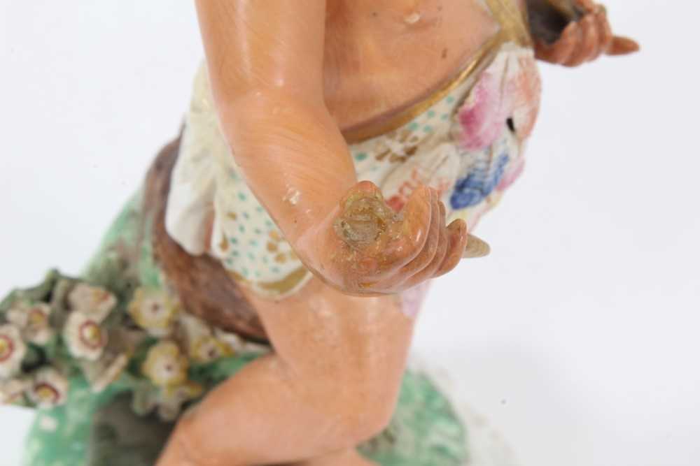 Two Derby porcelain figures emblematic of the continents, c.1800, to include Europe and America, ins - Image 18 of 18