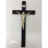 19th century Continental bone crucifix