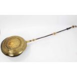 Rare 17th century brass warming pan