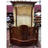 Impressive early Victorian mahogany half tester bed