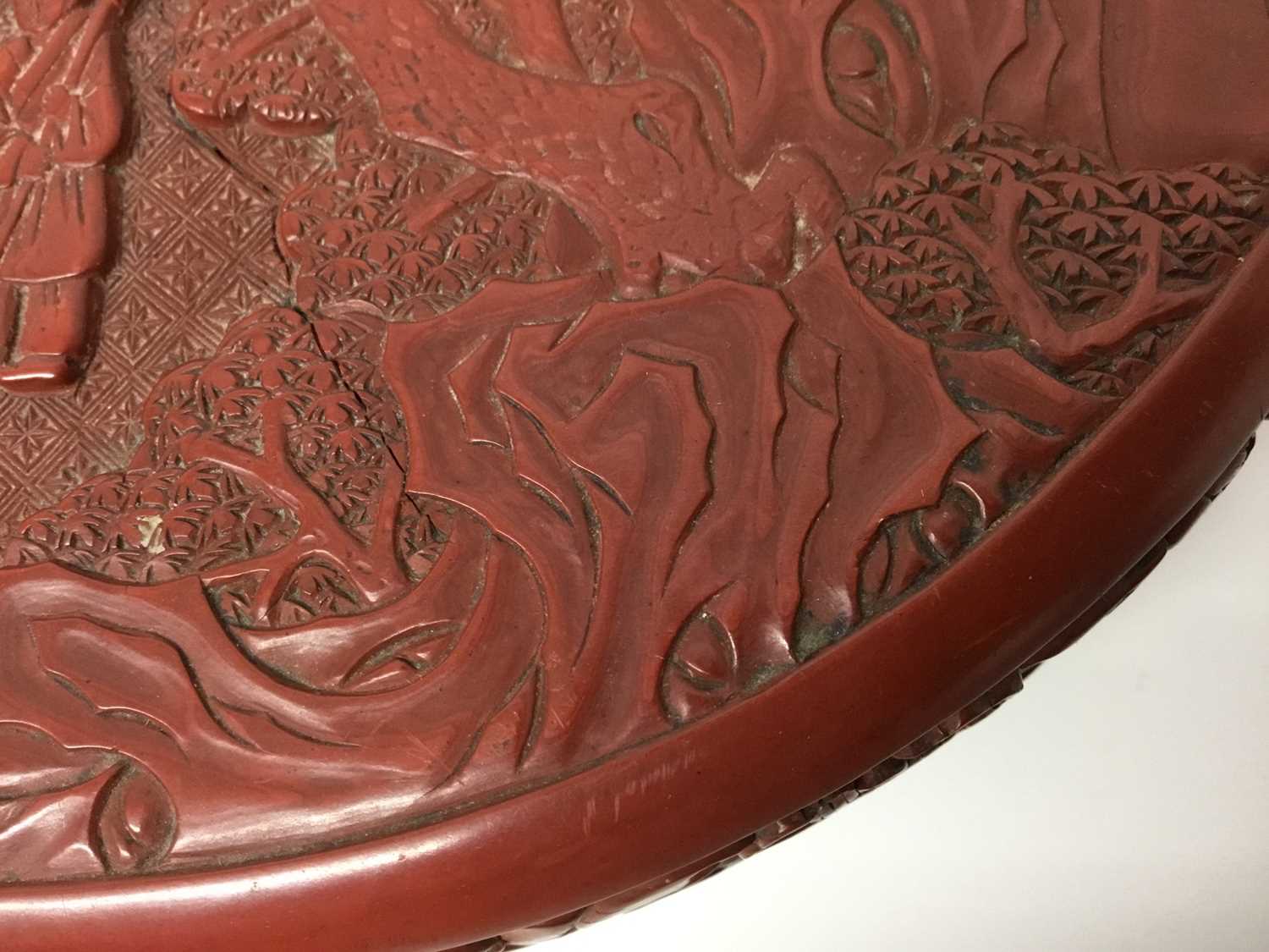 Chinese cinnabar lacquer box and cover - Bild 36 aus 38