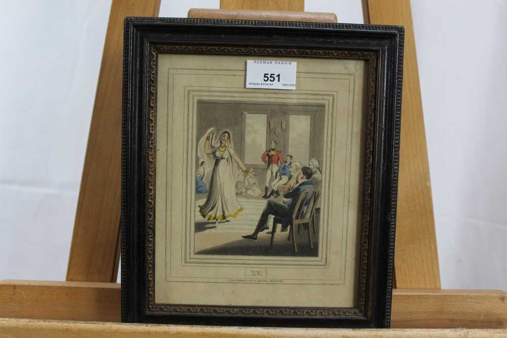 Set of three 19th century Anglo-Indian lithographs, original frames - Image 2 of 11
