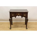 Mid 18th century oak lowboy