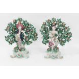 A pair of Bow figures of 'New Dancers', circa 1765