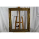 18th century carved wood and gilt frame 77 x 65cm