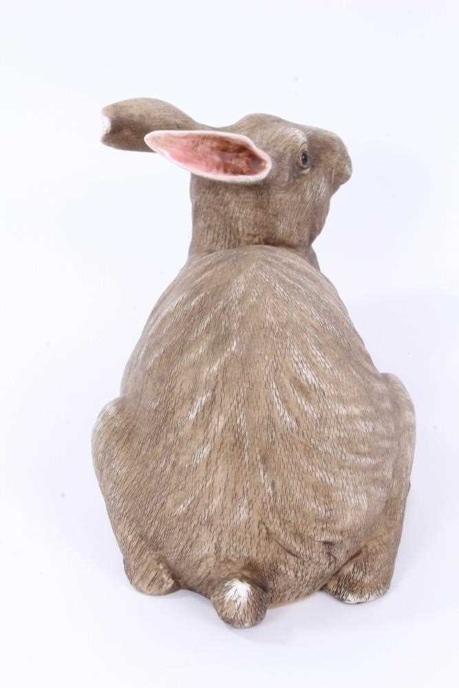 Chinese porcelain life-size model rabbit - Image 4 of 10