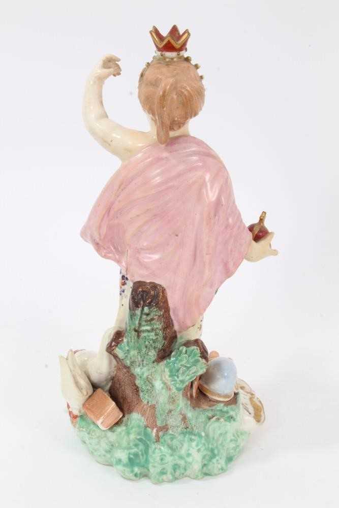 Two Derby porcelain figures emblematic of the continents, c.1800, to include Europe and America, ins - Image 3 of 18