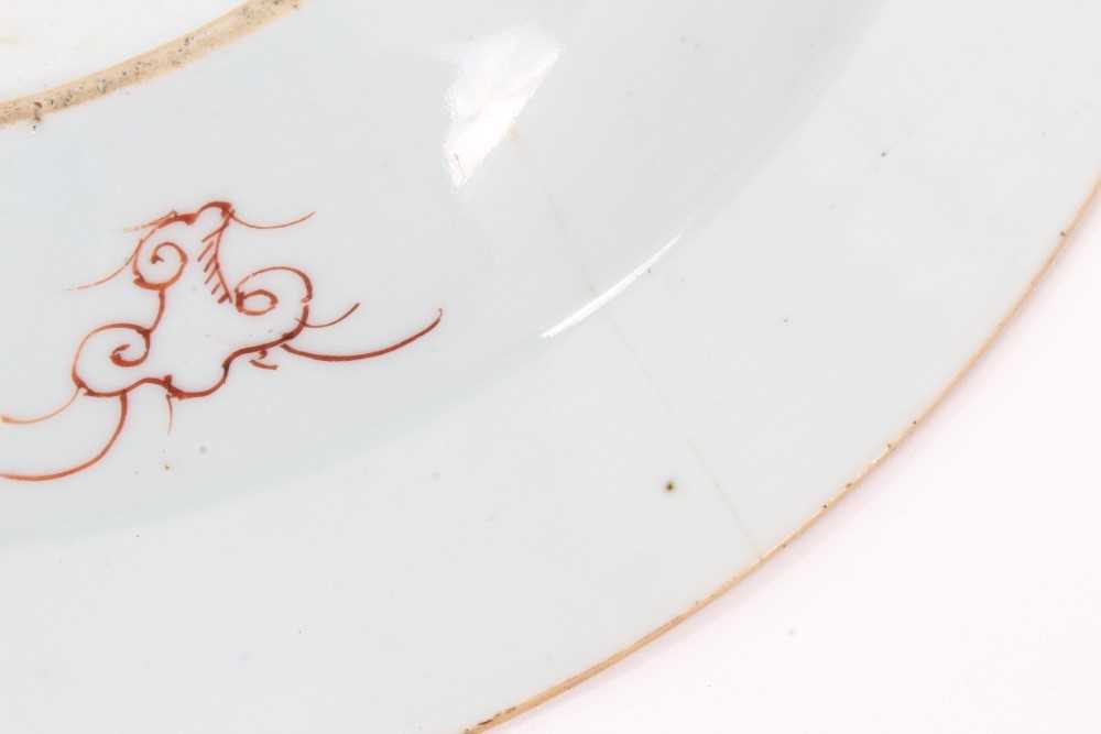 Set of four 18th century Chinese famille rose export porcelain dishes, Yongzheng/Qianlong period, ea - Image 5 of 20