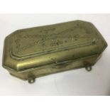 18th century brass tinder box