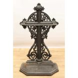 Victorian cast iron stick stand