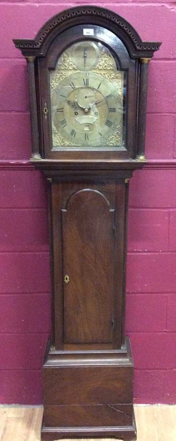 Good quality George III longcase clock with brass arm dial and 8 day movement. Portsmouth Common wi