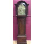 Good quality George III longcase clock with brass arm dial and 8 day movement. Portsmouth Common wi