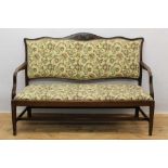 Early 20th century mahogany framed settee