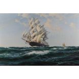 David Roy MacGregor (1925-2003) oil on canvas - 'The Pride of all Clippers, The Cutty Sark (1869)',