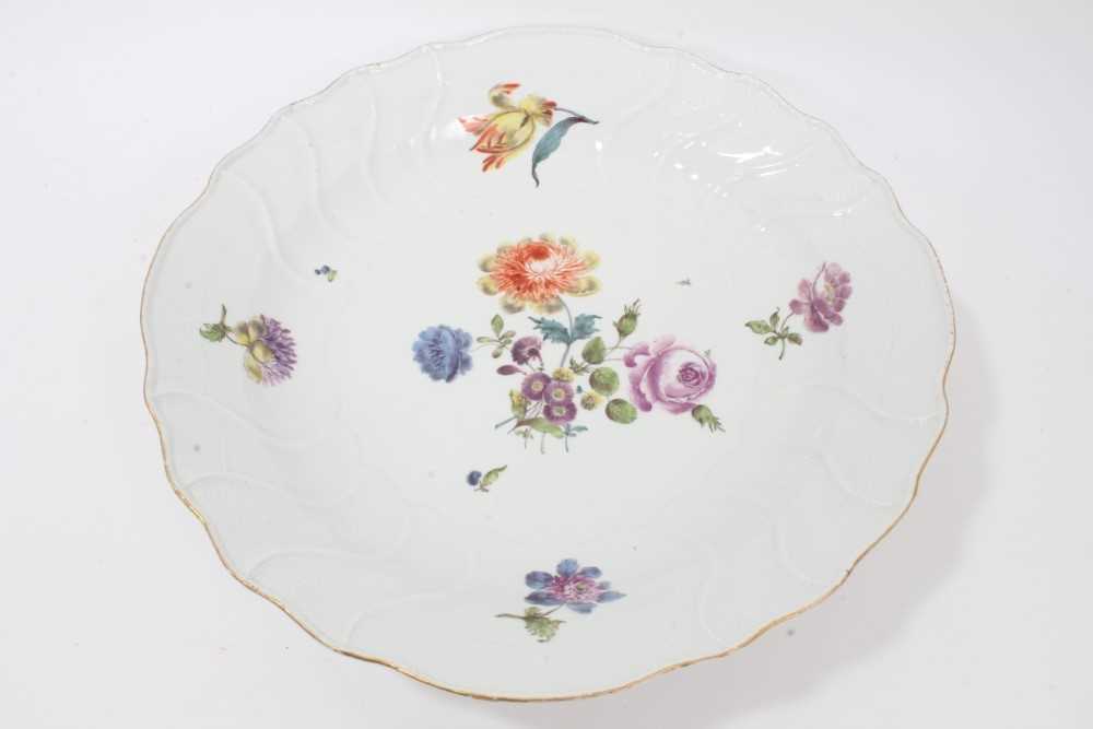 A Meissen large round charger, circa 1755