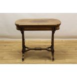 Fine quality early Victorian rosewood card table